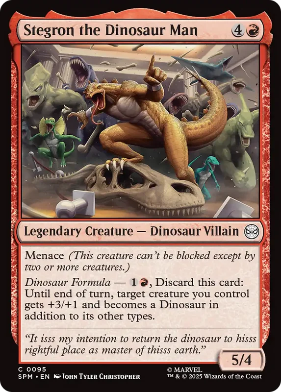 Stegron the Dinosaur Man