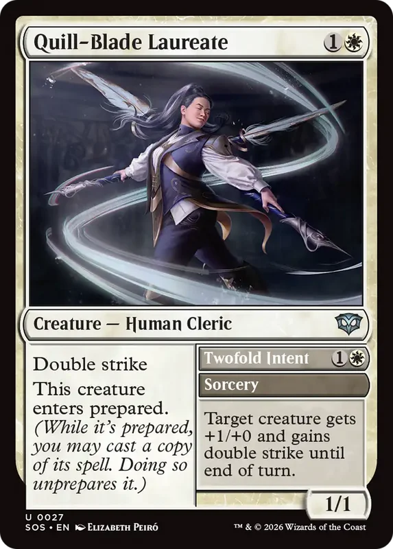 Quill-Blade Laureate // Twofold Intent