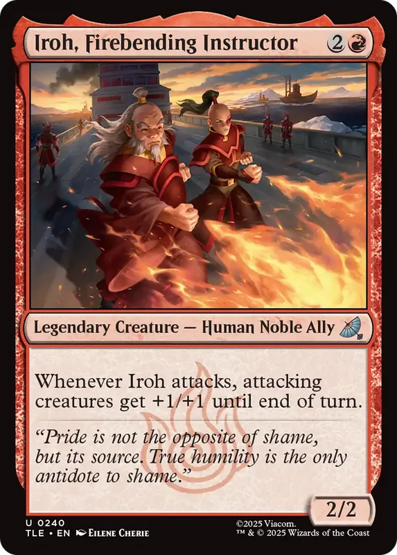 Iroh, Firebending Instructor