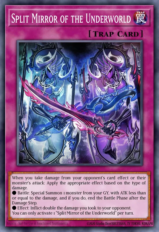 Split Mirror of the Underworld